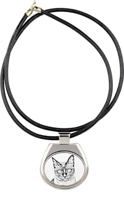 Image de Chat tonkinois - collier avec chat, pendentif personnalisé avec photo, collier unique pour femmes et hommes de la marque Art-Dog
