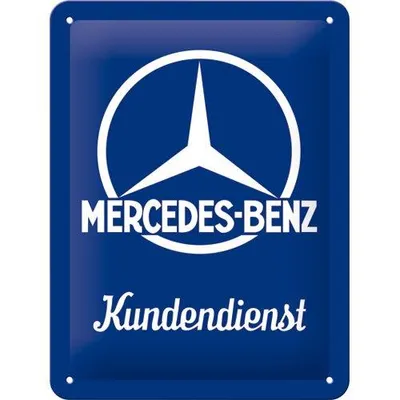 Zdjęcie produktu dla Metalowy Plakat 15 X 20Cm Mercedes Benz