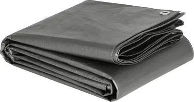Produktbild von Wasserdichte Plane mit Ösen 180 g/m² UV-beständig | Grau | 300x300 cm