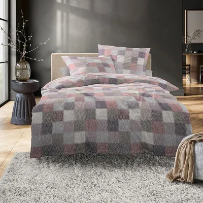 Produktbild von Irisette Edel-Feinbiber Bettwäsche Meran 8714 beere 135x200 cm + 80x80 cm