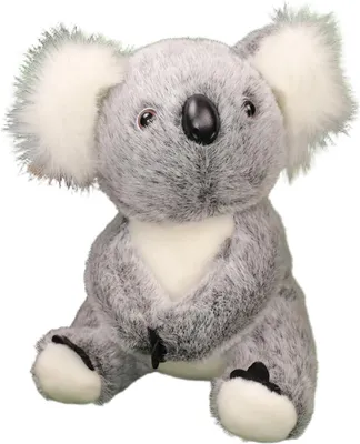 Image de Peluche koala, 13 cm, jouet en peluche gris, figurine douce et câline, idéale pour les chambres d'enfants