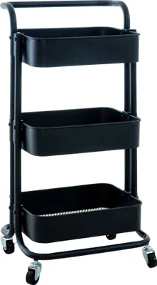 Produktbild von CLP Trolley Mailo Servierwagen schwarz