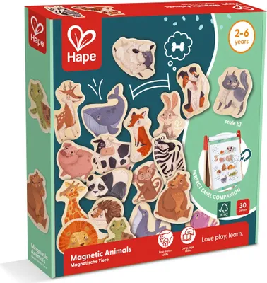 Produktbild von Hape magnetische Tiere Holzspielzeug Magneten fr Kinder