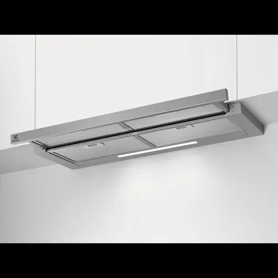 AEG Electrolux Flachschirm-Dunstabzugshaube / Abluft oder Umluft / 90cm LFP419X Frontansicht