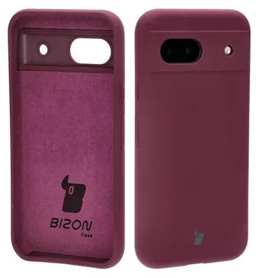 Produktbild von Handyhülle für Google Pixel 8a, Bizon Soft Case, Pflaumenfarbe