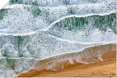 Produktbild von ARTland Poster Atlantikstrand Frankreich von oben Größe: 30x20 cm