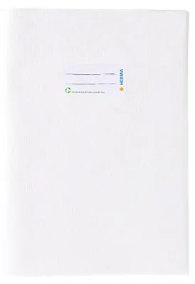 Image de HERMA protège-cahier PP A4 blanc cassé gaufré imperméable avec étiquette