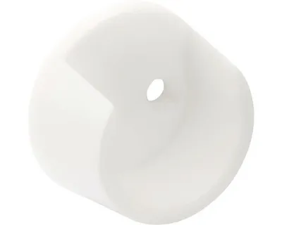 Obrázek produktu pro Držák šatní tyče Ø 25mm, plast, bílý 2 ks