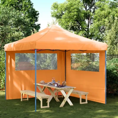 Immagine prodotto di Maison Exclusive - Tenda da festa pieghevole pop-up con 2 pannelli laterali, arancione