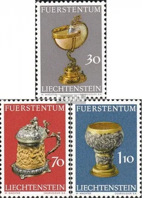 Produktbild von Briefmarken Liechtenstein 1973 Mi 587-589 (kompl.Ausg.) gestempelt Schatzkammer