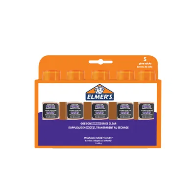 Obrázok produktu pre ELMER'S 2143884 ELMER'S lepiaca tyčinka Disappearing Purple, 40 g, blistrové balenie po 5 ks