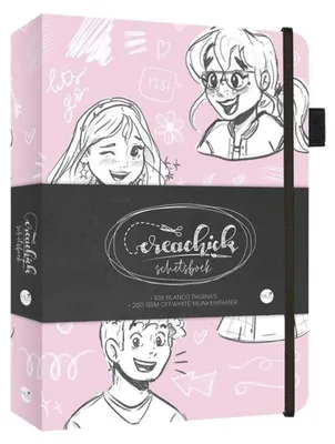 Produktbild von Herausgeber Kluitman Creachick Skizzenbuch rosa 21x15cm