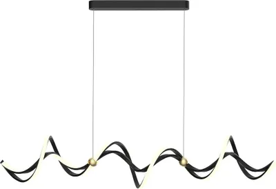 Obrázek produktu pro Závěsné svítidlo COLIA 55W LED černá zlatá 3500lm 4000K