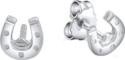 Produktbild von Kinder Ohrringe 925 Sterling Silber Hufeisen
