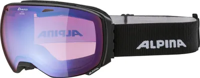 Produktbild von Alpina Big Horn, doppelte Scheibe, Schwarz, Unisex, Sphärisches Brillenglas, Schwarz, Weiß, Blau, Spiegel