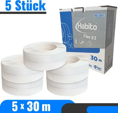 Produktbild von 5 x RIGIPS NO-COAT Flexible Corner Kantenschutz Trockenbau Innenecke Au 30m 83mm Rigips NO-COAT Flexible – stark, exakt und schnell