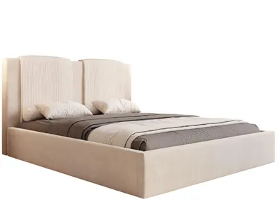 Produktbild von KLICKMOEBEL Polsterbett 200x200 cm HEKORA 23 Elegantes Bett mit Bettkasten, hohem Kopfteil, Lattenrost aus Birkenholz, modernes Designerbe