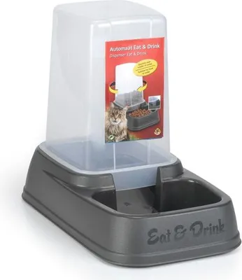Produktbild von Beeztees 650033, Haustierfutterautomat- & Tränkekombination, Kunststoff, Grau, Drinnen, Hund, 3,7 l