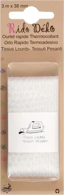 Produktbild von Polyamid-Bügelsaum, weiß