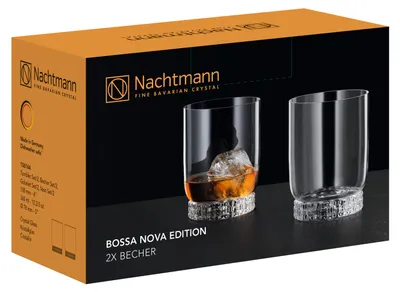 Immagine prodotto di Nachtmann Bossa Nova Edition Becher, 2er Set, Wasserglas, Trinkglas, Kristallglas, 360 ml, 106164