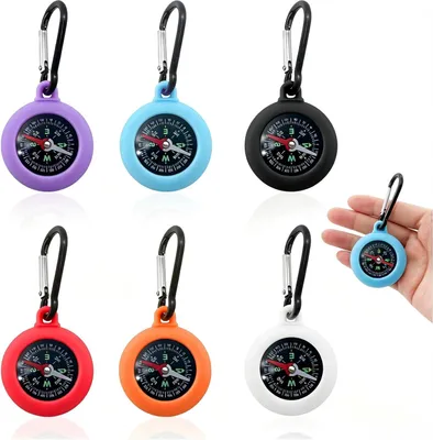 Imagen del producto de Mini brújula, compacta, fácil de llevar, ideal para actividades al aire libre