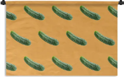 Produktbild von MuchoWow® Wandteppich Wandbehang Gemüse - Muster - Orange 150x100 cm Tapisserie Dekoration Wandtuch - Waschbar - Tapisserien - Wand-Decke
