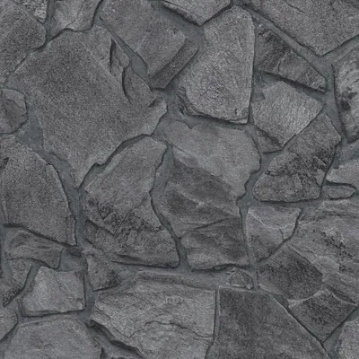 Produktbild von Vliestapete Steintapete Schwarz Grau Steinoptik 389367 Mustertapete Elements II