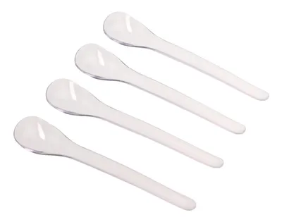 Produktbild von Fackelmann Eilöffel 14 cm transparent oder weiß 4 Stück