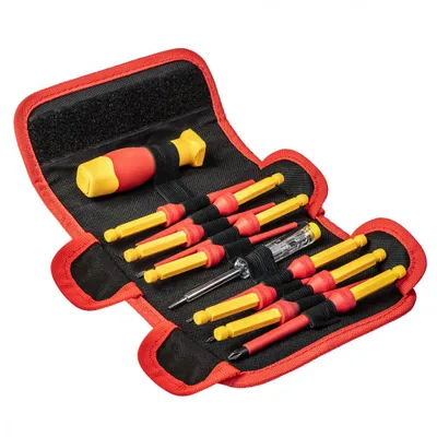 Obrázek produktu pro NEO TOOLS Šroubovací bity s rukojetí 1000V, 12 ks.