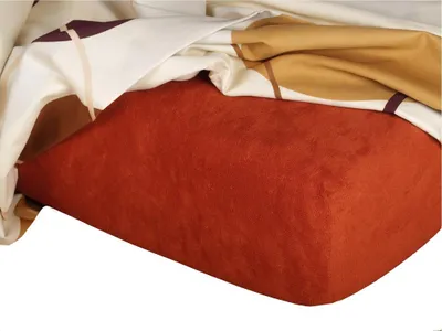 Zdjęcie produktu dla Prześcieradło frotte ceglane 60x120x10 cm