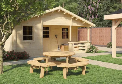 Productafbeelding van Picknicktafel rond Tuindeco