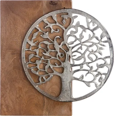 Produktbild von GILDE Relief Wandobjekt Lebensbaum  H. 45 cm,50584