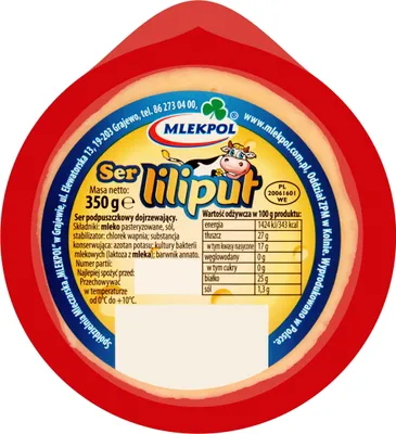 Obrázek produktu pro Ser Liliput mleczny, dojrzewający, waga 350 g