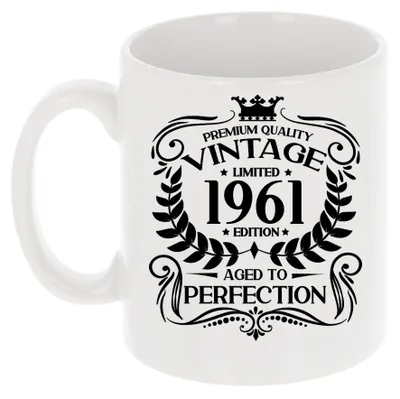 Immagine prodotto di Tazza vintage per il 64° compleanno, ideale per gli amanti del caffè