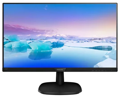 Image de Philips V-line 243V7QDSB Moniteur LCD WLED Full HD 60,5 cm (23,8 pouces) - format 16:9 - noir - résolution d'écran de 1920 x 1080 pixels - 16,7 millions de couleurs - 250 cd/m² - 5 ms - DVI - HDMI - VGA