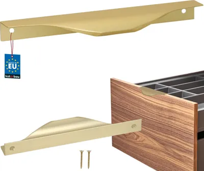Produktbild von KOTARBAU® Möbelgriff Möbelgriffe Schrankgriffe 160 / 180 mm ZnAl Küchengriffe Gold Griffe Möbel Türgriff Profilgriff Türgriffe Küche Schubladengriffe Griffe für Küchenschränke Modern