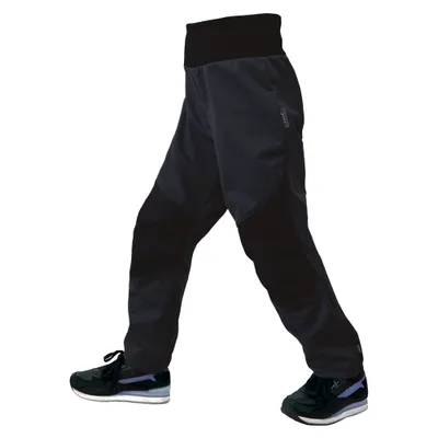 Produktbild von Unuo, Baby -Softshellhose mit Fleece Flexible Flexi, Schwarz, Schwarz - 116/122