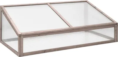 Produktbild von Gewächshaus Grau 110x56x39 cm Tannenholz