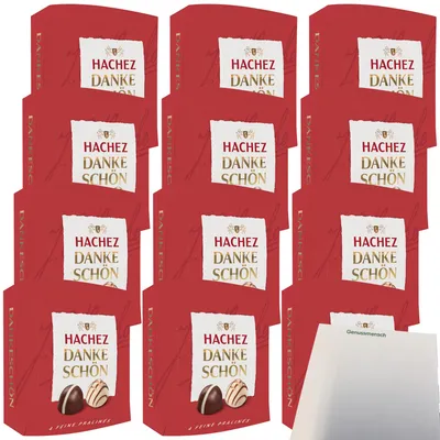 Produktbild von Hachez Schokolade Pralinenmischung Dankeschön VPE (12x40g Packung) + usy Block