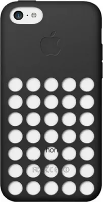Produktbild von Original Apple MF040ZM/A -Case Cover schwarz (iPhone 5C) (Bulk)