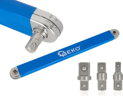 Image de GEKO Rallonge de cliquet, adaptateur 1/2", 1/4", 3/8" G10138