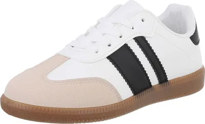 Produktbild von Ital-Design Damen Freizeitschuhe  Wildlederoptik, Lederoptik Sneakers Low 88519312 Weiß Gr.  39