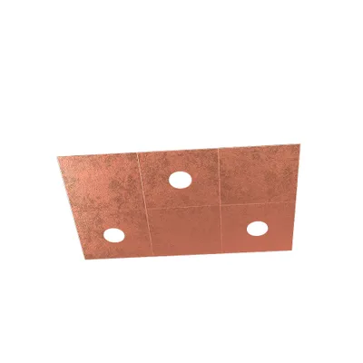 Obrázek produktu pro Moderní nástěnné světlo 6 modulů Eccentric Metal Leaf Copper 3 světla Gx53