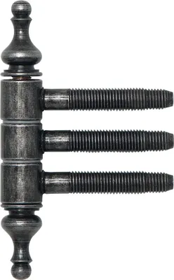 Produktbild von SFS Einbohrzierband 16 mm Türband mit 3-Stufengewindebolzen, schwarz antik