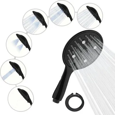 Produktbild von Famanu Handbrause Hochdruck mit 6 Funktionen - Chrom
