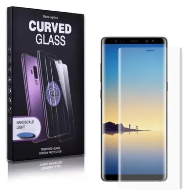 Produktbild von 2x 9H Hartglas für Samsung Galaxy Note 8 FULL CURVED UV Liquid Schutzglas Panzerfolie Displayschutz Schutzfolie Displayglas Panzerglas Tempered Glasfolie Sicherheitsglas Echtglas