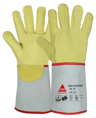 Produktbild von Hase Oslo Super Schweißerhandschuh aus Rindnarbenleder Größe 9 6 Stk