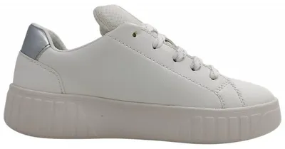 Imagen del producto de Zapatillas deportivas Geox Mikiroshi para niños, zapatillas de deporte con cordones, color blanco, para uso diario