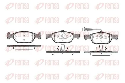 Produktbild von REMSA Bremsbeläge Satz Vorne Bremsklötze für FIAT PUNTO (176) 0588.11