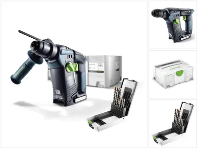 Produktbild von Festool BHC 18 Li-Basic Akku Bohrhammer 18V ( 574723 ) 25Nm Brushless Solo im Systainer + 7tlg Bohrerset - ohne Akku, ohne Ladegerät